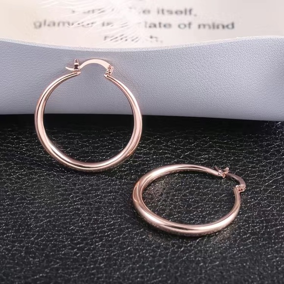 Gold Hoop Earrings - Picture 2 of 2